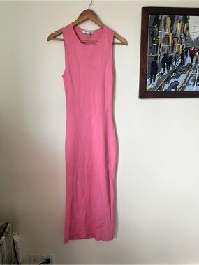 Forever New Sleeveless Maxi Dress in Bright Pink- Size 10